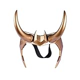 Chiefstore Loki Helm Loki Krone Crown Harz Horns Neue Cosplay Kostüm Kopfbedeckung Maske für Erwachsene Herren Halloween Merchandise Zubehör