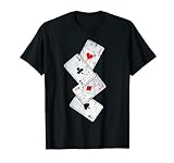 Poker T-Shirt Zubehör Kostüm Texas Casino Blackjack T-Shirt
