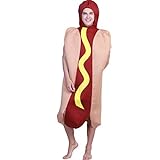 EraSpooky Herren Hot Dog Halloween Kostüm Essen Kostüm Outfit