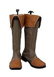 LINGCOS The Rising of the Shield Hero Naofumi Iwatani Cosplay Boots Brown Verison Shoes Custom Made Any Size for Men and Women 48 CustomMade
