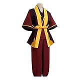KAMVI Airbender Prinz Zuko Cosplay Anime Custom Made Uniform (Color : Women, Size : XL)
