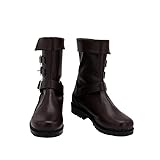 LINGCOS Final Fantasy VII Remake Aerith Gainsborough Cosplay Boots Brown Shoes Custom Made Any Size 38 CustomMade