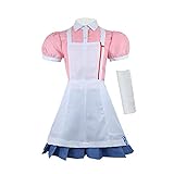 Mikan Tsumiki Cosplay Kostüm Super Mikan Cosplay Outfit Rosa Kleid Halloween, rose, Large