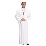 Widmann - Kostüm Heiliger Papst, Tunika, Pelerine, Kalotte, Priester, Bischof, Karneval, Mottoparty