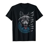 Walhalla Wolf Wölfe Odins Runen Nordischer Kompass Wikinger T-Shirt