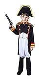 PtitClown - Costume Napoléon Enfant 10-12 ans - Noir