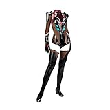E-Va A-Yanami R-EI A-SUKA L-ANGLEY S-ORYU M-ARI M-AKINAMI Cosplay Party Costume Black Kostüm für Frauen Bodysuit Halloween Schulterpanzer (Color : Noir, Size : S)