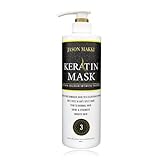 JASON MAKKI Premium Keratin Hair Mask 800ml, Wheat Protein, Keratin, Olive Oil, Argan Oil, Repairs Dry & Damaged Hair For Men & Women, Conditioning Mask, Anti Frizz, After Care Keratin Treatment