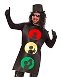 KarnevalsTeufel Kostüm Ampelmännchen, 1-teiliges Spaß-Kostüm im Ampel-Design