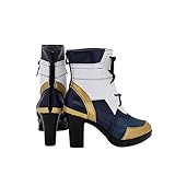 LINGCOS Anime Role Play For True Damage Qiyana Cosplay Boots High Heel Shoes Custom Made Unisex