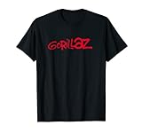 Gorillaz Pinsel, rotes Logo T-Shirt