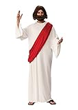 Bristol Novelty AC222X Biblisches Jesus Set | für Herren | weiß/rot Kostüm, XL
