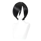 Ada Wong Cosplay Wigs Resident Evil 8 Cosplay Women 32cm Short Black Heat Resistant Synthetic Hair Wigs