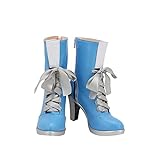LINGCOS True Damage Qiyana Cosplay Boots High Heel Blue Shoes Custom Made for Adults and Kids 36 CustomMade