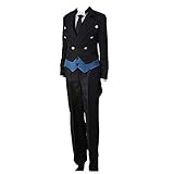 Charous Anime Black Butler Cosplay Kostüm, Sebastian Michaelis Uniform Sets für Festival Cosplay oder Anime Lovers Geschenk