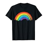 Regenbogen mit schönen bunten Farben - Retro Vintage T-Shirt