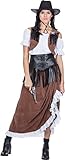 Rubie's 13224-42 Western Lady Cowgirl Kostüm Saloon für Damen, Multi-Colored