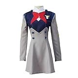 Jiumaocleu Darling in The FRANXX Cosplay Kostüm, Ichigo Kleid Anzug Anime Cosplay Outfits für Frauen Schuluniform für Mädchen