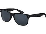 Balinco Sonnenbrille UV400 CAT 3 CE Rubber - mit Federscharnier für Damen & Herren (schwarzer smoke)