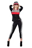 Wilbers & Wilbers - Sexy Racegirl Boxenluder - Zweiteiliges Karneval Fasching Kostüm - schwarz - Größe XS/34