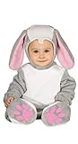 Guirca - Kostüm Hase Bugs Bunny 6/12 Monate, Farbe Grau, Weiß und Rosa, 88383