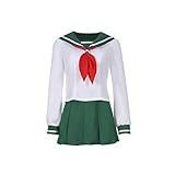Anime In-Uyasha Cosplay Kostüm Hi-Gurashi Ka-Gome Uniform Halloween Kostüm Carnival Sailor Costume Japanische Schule Jk Uniform (Color : A, Size : XXL)
