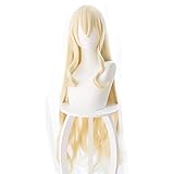 Wig Anime Cosplay Anime Goblin Slayer Priestess Cosplay Wig Light Gold Long Straight Hair Hairpieces Perücke lang 100cm