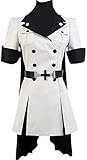 MengXin Kame Ga KILL! Esdese Esdeath Cosplay Kostüm Empire General Apparel Full Set Uniform Outfit Halloween (X-Small, White)