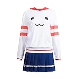 NIXU Anime Kantai Collection Shimakaze Cosplay-Kostüm, Uniform, maßgeschneidert, Größe S, Weiß