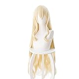 MTnoble Wig 100cm Gelb hitzebeständige synthetische Haar for Goblin Slayer Onna Shinkan Cosplay (Color : Blonde, Stretched Length : 100cm)