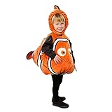 ALUIKENMR Kinder Clown Fisch Nemo Kostüm Halloween Cosplay Kostüm Cartoon Kostüm Fisch Clown Nemo Onesie Dory Kinder