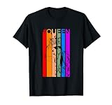 LGBTQ Regenbogen Retro Freddie Queen T-Shirt