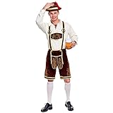 Spooktacular Creations Herren Bayerisches Oktoberfest Kostüm Set für Halloween Dress Up Party, Fasching, Wiesn und Bierfest (Small)