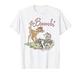 Disney Bambi Thumper Flower Simple Portrait Logo T-Shirt
