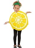 Funidelia | Zitronen Kostüm für Jungen und Mädchen Größe 3-6 Jahre  Obst, Essen - Farben: Gelb, Zubehör für Kostüm - Lustige Kostüme für Deine Partys