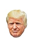 STAR CUTOUTS SM251 Spaß-Maske Donald Trump, Karton Tolles Gesprächsthema, Spaßig für Partys und Veranstaltungen. -