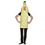 EraSpooky Sponge Banane Erwachsenenkostüm für Halloween Party, Fasching, Cosplay, Mottoparty