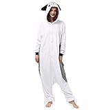 Katara 1744 (30+ Designs) Igel-Kostüm grau, Unisex Onesie/ Pyjama-Qualität für Erwachsene & Teenager