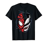 Marvel Spider-Man Peter Venom Split Face T-Shirt