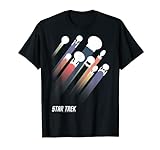 Star Trek Federation Spaceships Rainbow Pride Stripes T-Shirt