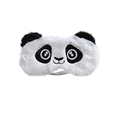 Dodheah Schlafmaske Kinder Frauen Mädchen Augenmaske 3D Süße Einhorn Plüsch Schlafmasken für Reisen Nickerchen Nacht Weißer Panda