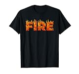 Feuer Halloween Kostüm, Feuer und Eis, passend für Paare T-Shirt