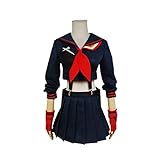 ESUKAR Kill la Kill Kleid Ryuko Matoi Kostüm Cosplay Navy Uniform (Marine,L)