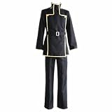 sdfsdfsd Code Geass Lelouch Of The Rebellion Cosplay Lelouch Outfits, Unisex Uniform Anzug für Anime Fans Cosplay, Schwarz, XL