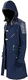 JACKETZONE Nero Blue Cosplay Kostüm Trenchcoat | Devil May Cry 5 Dante Coat, Baumwolle – Nero Blue Coat, Small