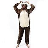 Katara 1744 (30+ Designs) Eichhörnchen-Kostüm, Unisex Onesie/ Pyjama-Qualität für Erwachsene & Teenager