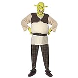 Shrek Kostüm enthält Oberteil Hose Hände und Maske, Large