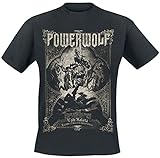 Powerwolf Vada Satana Männer T-Shirt schwarz XXL 100% Baumwolle Band-Merch, Bands