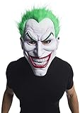 Rubie‘s Official DC Comic Joker-Maske für Erwachsene mit Haar, der Batman-Superschurke, Einheitsgröße