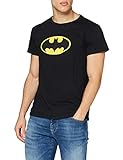 MERCHCODE Herren Batman Logo Tee T-Shirt, Black, L